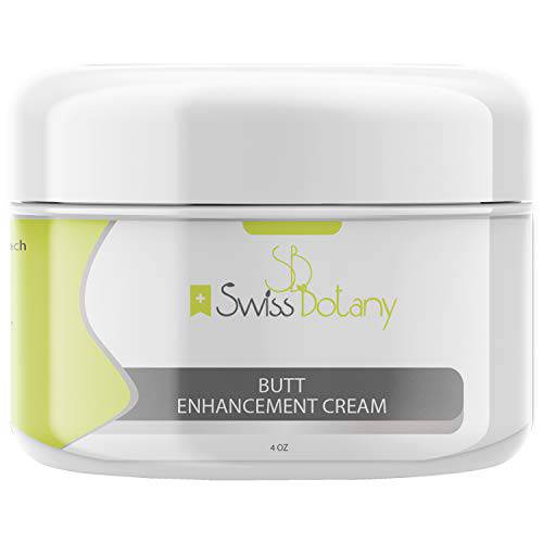 Swiss Botany Bodacious Bum Cream, Restores Lift and Plumpness to Buttocks, Reduces Appearance of Cellulite, Easy to Apply, Soy Free, 4 ounces