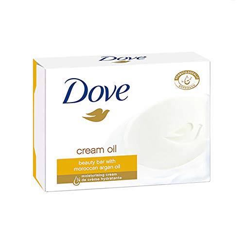 Dove Argan Oil Beauty Bar Soap, 4.75 Oz / 135 Gr (Pack of 12 Bars)