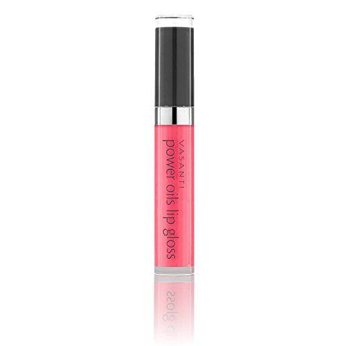 Power Oils Lip Gloss by VASANTI - Full Coverage with Non-Sticky Shine - Infused with Lip Nourishing and Hydrating Power Oils - Paraben Free, Vegan Friendly, Never Tested on Animals (Teacher)