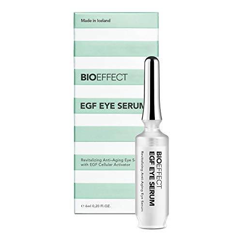 BIOEFFECT EGF Eye Serum with De-Puffer Rollerball, Anti-Aging Corrective, Lifting and Moisturizing Contour Gel, Reduce Under-Eye Bags, Wrinkles, Puffiness, Fine Lines with Barley Growth Factor Protein