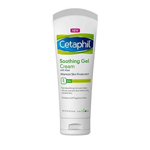 Cetaphil Soothing Gel-Cream with Aloe Instantly Soothes and Hydrates Sensitive Skin, Fragrance and Paraben Free, 8 oz