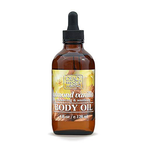 Dead Sea Collection Body Oil with Argan - Dry Skin Moisturizer and Hydrating Massage Oil - Nourishing Bath Oil - Increase Skin Elasticity and Provide Anti-Aging Support (4 fl. oz)