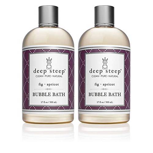 Deep Steep Bubble Bath, Fig Apricot, 17 ounce (Pack of 2)