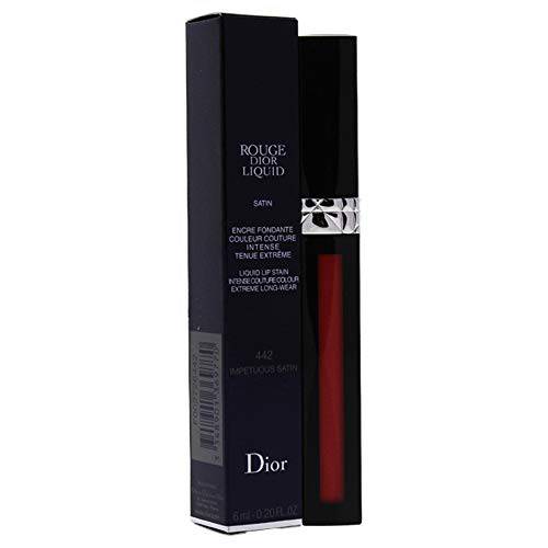 Christian Dior Rouge Dior Liquid Lip Stain, 442 Impetuous Satin, 0.2 Ounce