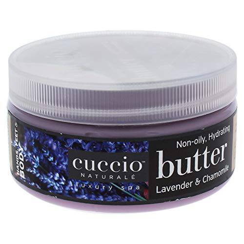 Cuccio Naturale Butter Blends - Ultra-Moisturizing, Renewing, Smoothing Scented Body Cream - Deep Hydration For Dry Skin Repair - Made With Natural Ingredients - Lavender & Chamomile - 8 Oz