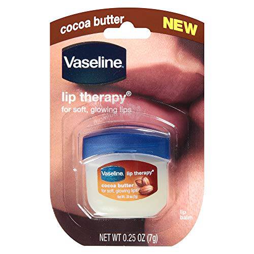 Vaseline Lip Therapy Cocoa Butter, .25 oz (Pack of 3)