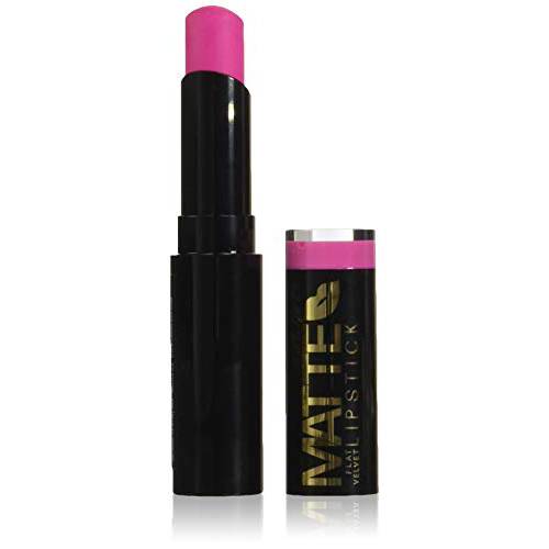 L.A. Girl Matte Flat Velvet Lipstick, Electric, 0.1 Ounce