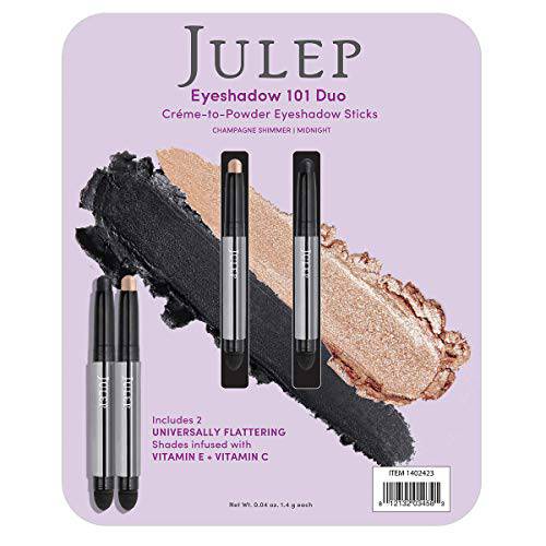 Julep Crème to Powder Eyeshadow Stick Duo - Champagne Shimmer and Midnight