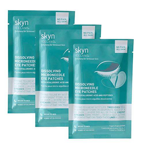 skyn ICELAND Dissolving Eye Patches with Hyaluronic Acid & Peptides, 3 Pairs