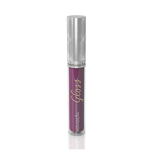 Mirabella Ultra-Hydrating Lip Gloss, Sublime (Rich Purple Plum) - Luxe Advanced Formula for Glossy Shine Finish & Superior Color with Pigmentation - Essential Oils Soothe & Nourish Lips
