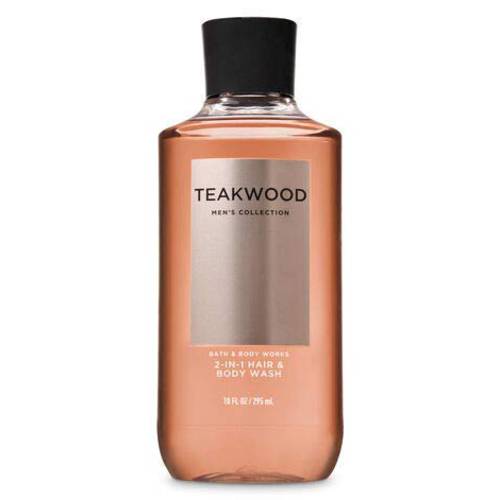 Bath and Body Works, Signature Collection Teakwood 2-in-1 Hair + Body Wash (10 oz)