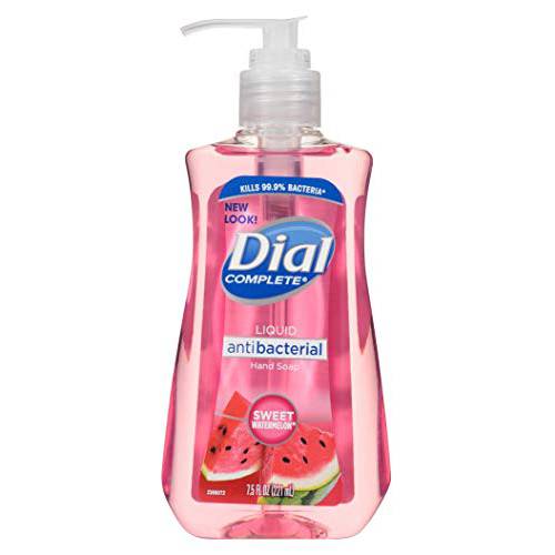 Dial Liquid Soap Anti-Bacterial Sweet Watermelon 7.5 Ounce Pump (221ml) (Pack of 2)