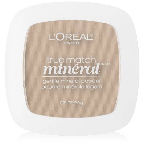 L’Oreal Paris True Match Mineral Pressed Powder, Soft Ivory, 0.31 Ounce