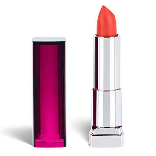 Maybelline New York Color Sensational Pink Lipstick, Satin Lipstick, Shocking Coral, 0.15 Ounce, 1 Count