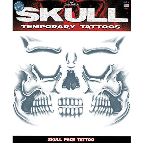 Tinsley Transfers - Skull Face Tattoo