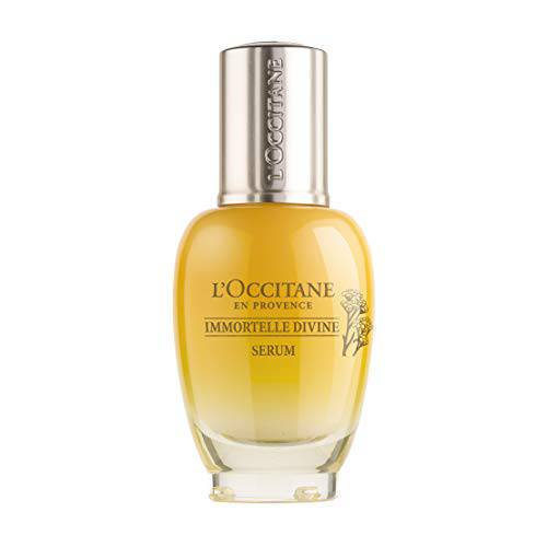 L’Occitane Anti-Aging Immortelle Divine Face Serum for a Youthful and Radiant Glow, 1 fl. oz.