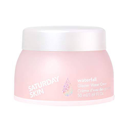 Saturday Skin Face Moisturizer Water Cream Natural Facial Moisturizer Oil-free Gel Type Day & Night Cream Korean Skincare Soothing Hydrating and Reduce Wrinkles Good for Sensitive Skin 1.69 Fl. Oz.