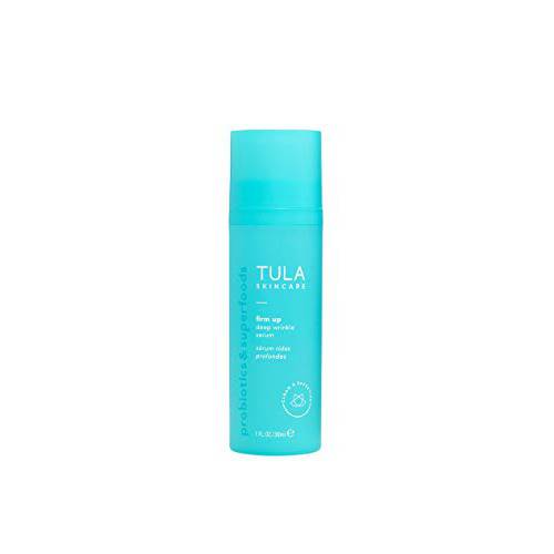 TULA Skin Care Firm Up Deep Wrinkle Serum | Anti Aging Face Serum, Contains Vitamin C for Plumper, Firmer, Smoother Looking Skin | 1 oz.