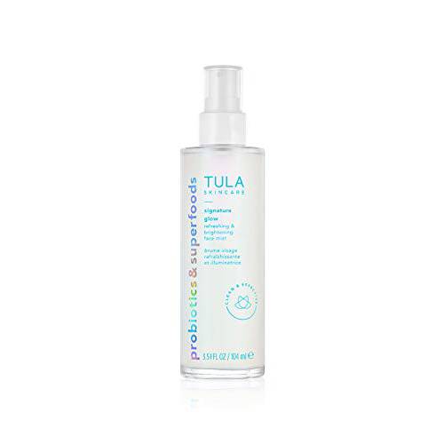 TULA Skin Care Signature Glow Refreshing & Brightening Face Mist | Oil & Alcohol Free, Hydrating & Brightening with Pollution & Blue Light Protection | 3.51 fl. oz.
