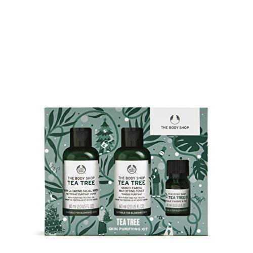 The Body Shop Tea Tree 3pc Skin Purifying Gift Set with Oil From Kenya, 4.39 Fl Oz