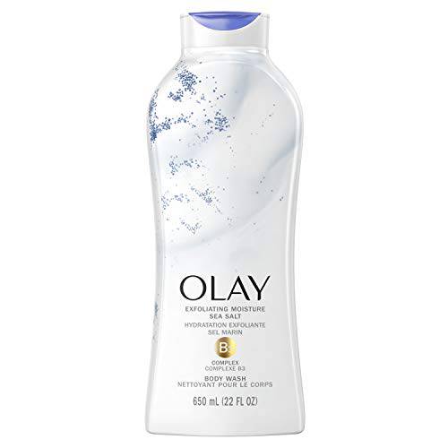 Olay Daily Exfoliating with Sea Salts Body Wash, 22 oz, (4 Count)