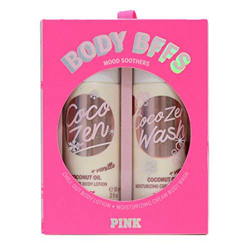 Victoria’s Secret Pink Gift Set Body BFFs 2 Piece Coco Zen Vanilla Lotion & Wash