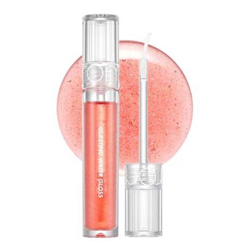 [rom&nd] Glasting Water Gloss 2 colors No.01 SANHO CRUSH | Syrupy gloss|Glossy Finish| Long-lasting| moisturizing| Highlighting| Natural-beauty | Gloss for Daily Use|K-beauty | 4.5g/0.16oz