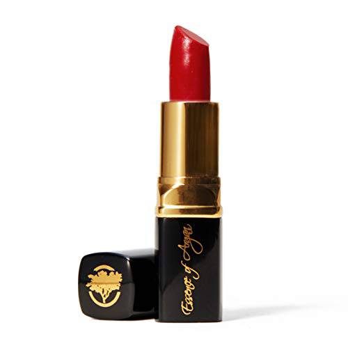 Essence of Argan Moisturizing Lipstick - Enriched with 100% Pure Organic Argan Oil, Shea Butter - Voluptuous Sexy Lips - Sunscreen, Hydration & Nourishing - Long Lasting Lip Balm - Roses R Red