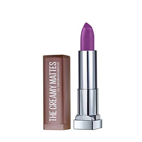 Maybelline New York Color Sensational Purple Lipstick Matte Lipstick, Vibrant Violet, 0.15 oz