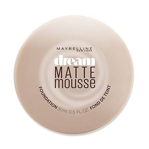 Maybelline Dream Matte Mousse Foundation, Porcelain Ivory, 0.5 fl. oz. (Packaging May Vary)