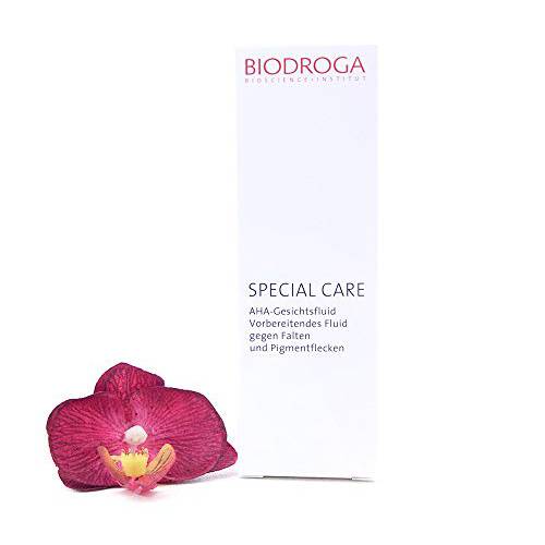 Biodroga Institut Special Care, AHA Facial Fluid Pre-Care against wrinkles and pigmentation marks, 1.1oz