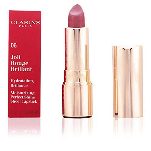 Clarins Joli Rouge Brillant Lipstick | Shiny, Sheer Finish | Intense, Long-Lasting Color | Moisturizing | Hydrates For Up To 6 Hours