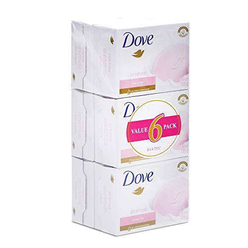 Dove Beauty Cream Bar Soaps, Pink/Rosa - 135g / 4.76oz x 6 Pack6