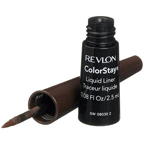 Revlon ColorStay Liquid Liner Eye Makeup, Black-Brown [252], 0.08 oz (Pack of 3)