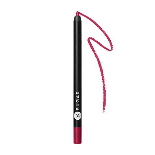 SUGAR Cosmetics Lipping On The Edge Lip Liner - 08 Plum Yum with Sharpener 10 Hours With Zero Feathering Or Fading, Water-Resistant