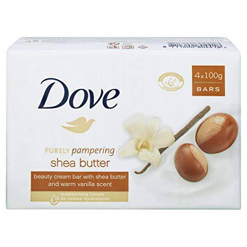 Dove Purely Pampering Shea Butter With Warm Vanilla Scent By Dove for Unisex - 2 X 3.5 Oz Bar Soap, 2count