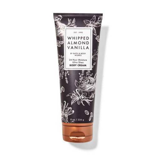 Bath and Body Works Whipped Almond Vanilla 24 Hour Moisture Ultra Shea Body Cream 8 Ounce
