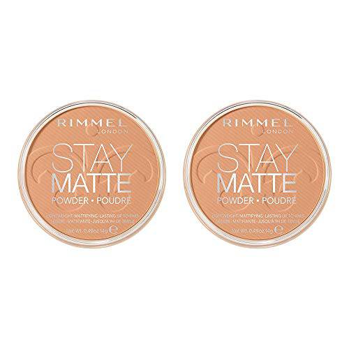 Rimmel Stay Matte Pressed Powder, Nude Beige, 0.49 Ounce (Pack of 1)