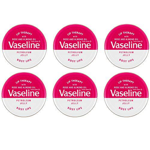 Vaseline Lip Therapy Rosy Lips Tin 20g (Pack of 6)