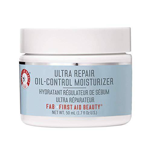 First Aid Beauty Ultra Repair Oil Control Moisturizer – Oil-Free, Lightweight Mattifying Cream – 1.7 oz.