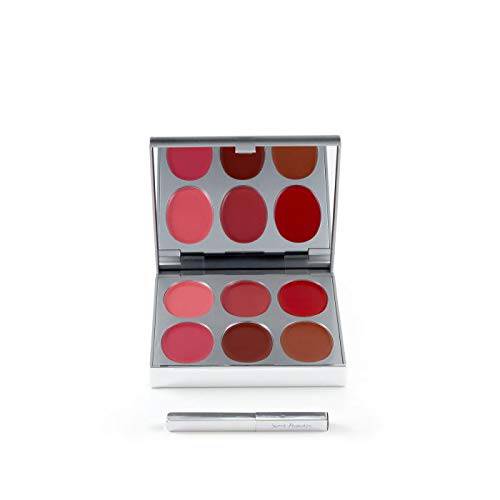 New Again by Jerome Alexander Lipstick Palette & Retractable Brush, 6 Hot-Poured, Buildable & Blendable Smooth Matte Shades (Sexy Lips)