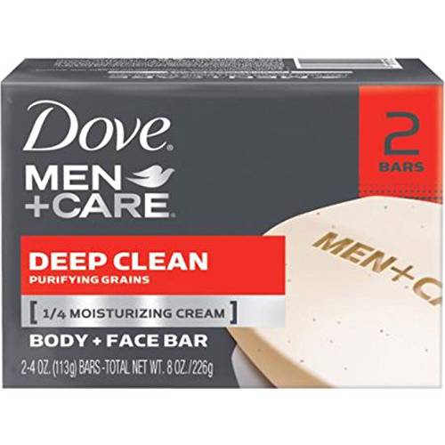 Dove Men Plus Care Deep Clean Body And Face Bar , 4.25 Oz Each, 2 Bars ( Pack of 3 )