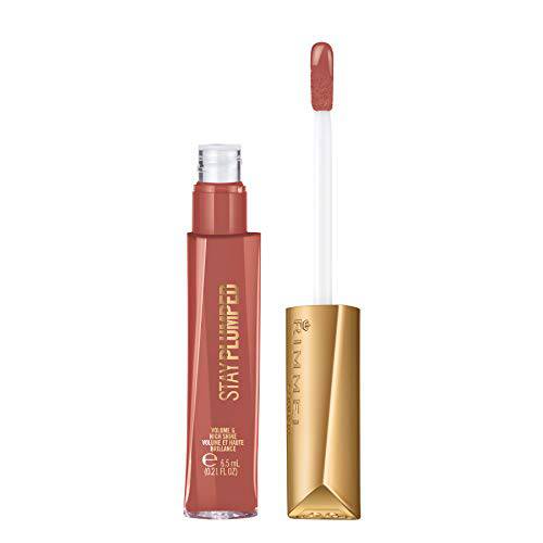 Rimmel Stay Plumped Lip Gloss, 759 Spiced Nude, Pack of 1