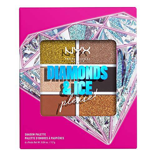 NYX PROFESSIONAL MAKEUP Gift Pack, Diamonds & Ice Shadow Palette - Jeweled N’ Jaded