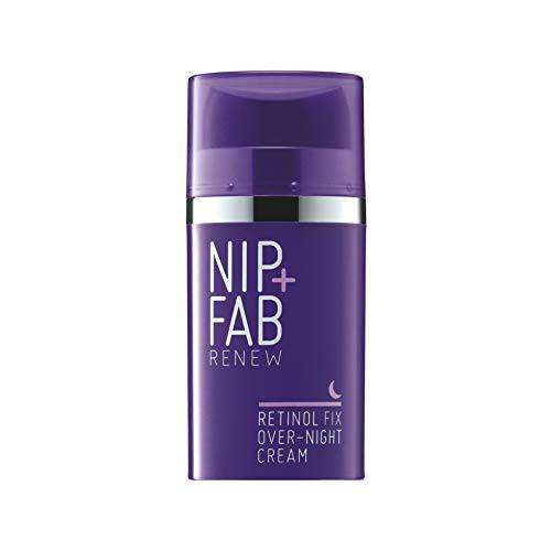 Nip + Fab Retinol Fix Overnight 0.1% Retinol Cream for Face with Hyaluronic Acid, Pro-Age Facial Cream for Pigmentation and Dark Spots, 1.7 Fl Oz