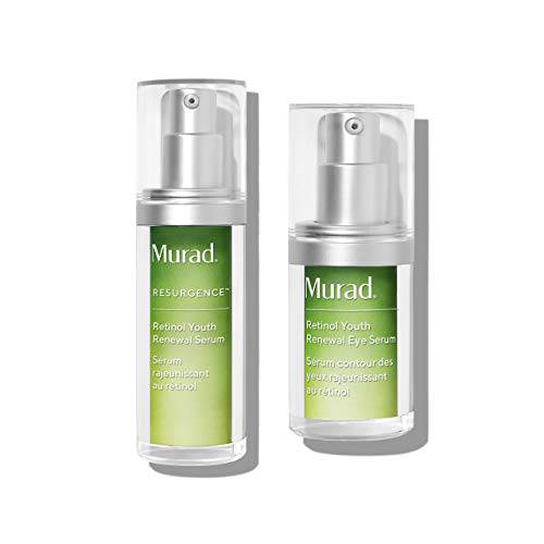 Murad Resurgence Retinol Youth Renewal Eye Serum and Retinol Youth Renewal Serum - Anti-Aging Treatment for Crow’s Feet, Lines and Wrinkles, Smoother Looking Skin