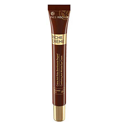 Yves Rocher FRANCE Riche Creme Wrinkle Smoothing Eye Creme with 30 Precious Oils, 0.5 fl oz jar (+50 years).