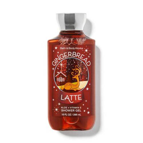 Bath and Body Works Gingerbread Latte Shower Gel 10 Ounce Body Wash Deer Label