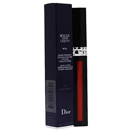 Christian Dior Rouge Dior Liquid Lip Metal, 751 Rocknmetal, 0.2 Ounce