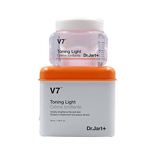 V7 Toning Light All In One Toning up, Anti-wrinkle Radiance Moisturizing Color Correct Facial Cream - Visibly Toning Up The Dull skin, 50ml